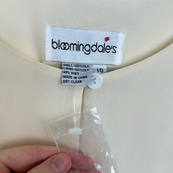 BLOOMINGDALE’S 100% silk blouse NWT sz 10 - Picture 3 of 6